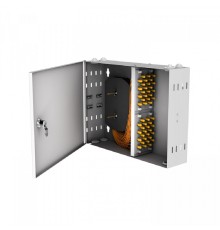 NTSS Кросс настенный NTSS PREMIUM предсобранный, 48 портов ST/UPC, 62,5/125 мкм, (розетки, сплайс 2шт, КДЗС, пигтейлы) NTSS-WFOB-PM-48-ST/U-62.5-SP1.5G5A