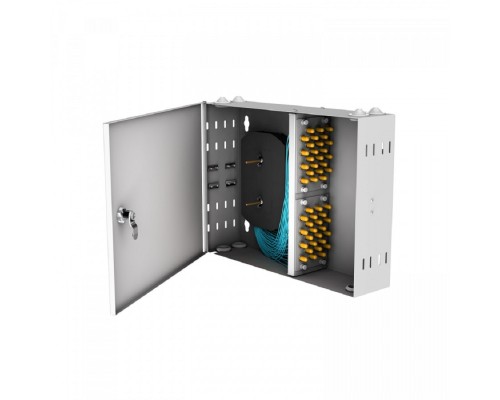 [Кросс, патч панель, адаптер] NTSS Кросс настенный NTSS PREMIUM предсобранный, 20 портов ST/UPC, 50/125 мкм ОМ3, (сплайс, пигтейлы, кдзс, планки, адаптеры) NTSS-WFOB-PM-20-ST/U-503-SP1.5G2A