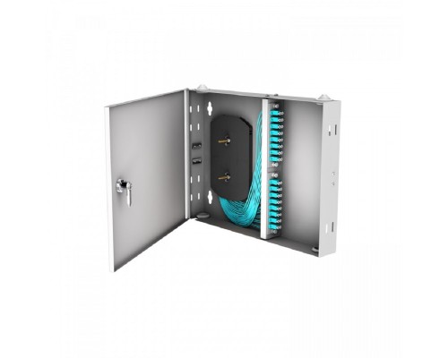 [Кросс, патч панель, адаптер] NTSS Кросс настенный NTSS PREMIUM предсобранный, 10 портов LC/UPC duplex, 50/125 мкм ОМ3, (сплайс, пигтейлы, кдзс, планки, адаптеры) NTSS-WFOB-PM-10-2LC/U-503-SP1.5G1A