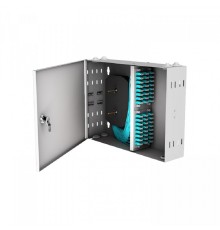 NTSS Кросс настенный NTSS PREMIUM предсобранный, 24 порта LC/UPC duplex, 50/125 мкм ОМ3, (розетки, сплайс 2шт, КДЗС, пигтейлы) NTSS-WFOB-PM-24-2LC/U-503-SP1.5G1A