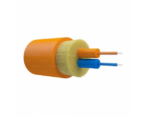 [Оптический кабель] NTSS Оптический кабель внутренний NTSS PREMIUM 2 волокна OM2, 50/125, LSZH(нг(A)-HF), оранжевый NTSS-FO-D-IN-PM-50-2-LSZH