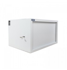 NTSS Шкаф настенный антивандальный пенал NTSS WAP 6U 600*400мм, 2 профиля 19, сварной, серый RAL 7035 NTSS-WAP6U6040
