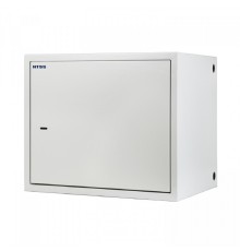 NTSS Шкаф настенный антивандальный распашной NTSS WAR 8U 550*400мм, 2 профиля 19, сварной, серый RAL 7035 NTSS-WAR8U5540