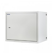 NTSS Шкаф настенный антивандальный распашной NTSS WAR 8U 500*400мм, 2 профиля 19, сварной, серый RAL 7035 NTSS-WAR8U6040