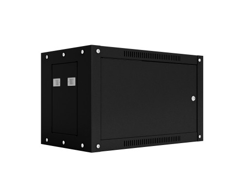 [Шкаф телекоммуникационный, стойка] NTSS Шкаф настенный телекоммуникационный NTSS WS 15U 600х600х770мм, 2 профиля 19, дверь сплошная металл, боковые стенки съемные, разобранный, черный RAL 9005 NTSS-WSP15U6060FD-BL