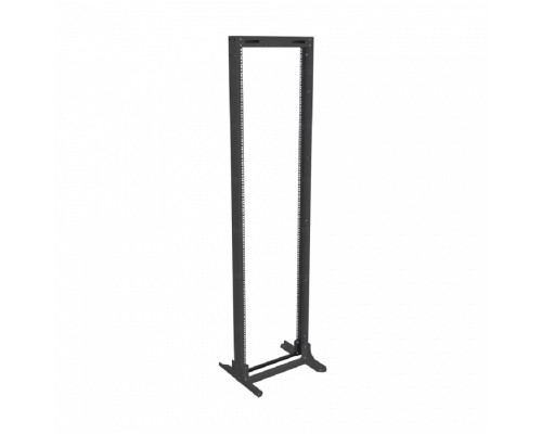 [Шкаф телекоммуникационный, стойка] NTSS Стойка серверная NTSS OR однорамная 42U 19, комплект ножек, черный RAL 9005 NTSS-1GOR42U-BL