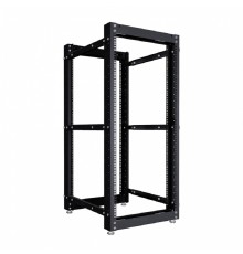 NTSS Стойка серверная NTSS OR двухрамная 33U 600-1000мм, комплект ножек, черный RAL 9005 NTSS-2POR33U/600-1000-BL