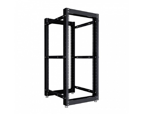 [Шкаф телекоммуникационный, стойка] NTSS Стойка серверная NTSS OR двухрамная 52U 600-1000мм, комплект ножек, черный RAL 9005 NTSS-2POR52U/600-1000-BL