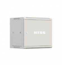 NTSS Шкаф настенный телекоммуникационный NTSS W 12U 600х450х635мм, 2 профиля 19, дверь сплошная металл, боковые стенки съемные, разобранный, серый RAL 7035 NTSS-W12U6045FD