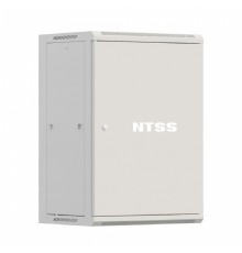 NTSS Шкаф настенный телекоммуникационный NTSS W 18U 600х600х964мм, 2 профиля 19, дверь сплошная металл, боковые стенки съемные, разобранный, серый RAL 7035 NTSS-W18U6060FD