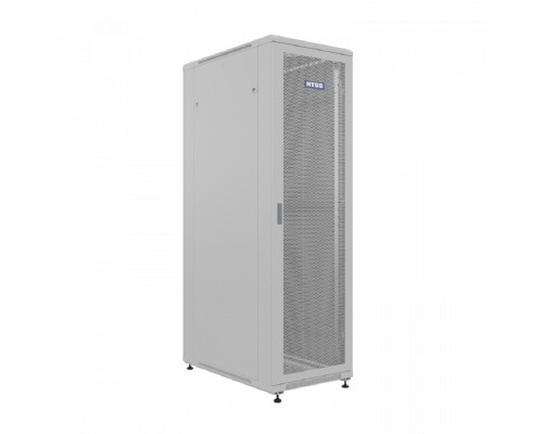 [Шкаф телекоммуникационный, стойка] NTSS Шкаф напольный универсальный серверный NTSS R 42U 800х1000мм, 4 профиля 19, двери перфорированная и сплошная металл, боковые стенки съемные, регулируемые опоры, разобранный, серый RAL 7035 NTSS-R