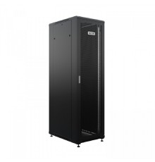 NTSS Шкаф напольный универсальный серверный NTSS R 32U 600х800мм, 4 профиля 19, двери перфорированная и сплошная металл, боковые стенки съемные, регулируемые опоры, разобранный, черный RAL 9005 NTSS-R