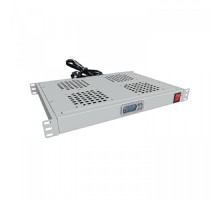 NTSS Модуль вентиляторный NTSS крепление на 19 1U, 4 элемента, электронный термоконтроллер, цифровой термодатчик, серый RAL 7035 NTSS-FAN4/19T