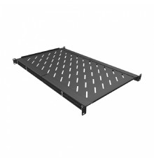 NTSS Полка универсальная NTSS глубина 750мм, крепление 19 1U, для шкафов глубиной 1000/1070/1200мм, черный RAL 9005 NTSS-MS-1070/1200-BL