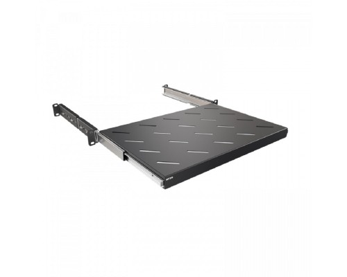 [Аксессуар] NTSS Полка выдвижная NTSS глубина 300мм, крепление 19 1U, для шкафов глубиной 600мм, черный RAL 9005 NTSS-MSKB-FS-600-BL