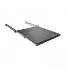 NTSS Полка выдвижная NTSS глубина 500мм, крепление 19 1U, для шкафов глубиной 800мм, черный RAL 9005 NTSS-MSKB-FS-800-BL
