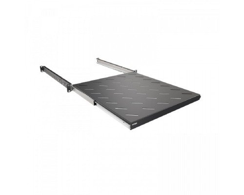 [Аксессуар] NTSS Полка выдвижная NTSS глубина 500мм, крепление 19 1U, для шкафов глубиной 800мм, черный RAL 9005 NTSS-MSKB-FS-800-BL