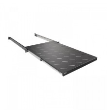 NTSS Полка выдвижная NTSS глубина 700мм, крепление 19 1U, для шкафов глубиной 1000мм, черный RAL 9005 NTSS-MSKB-FS-1000-BL
