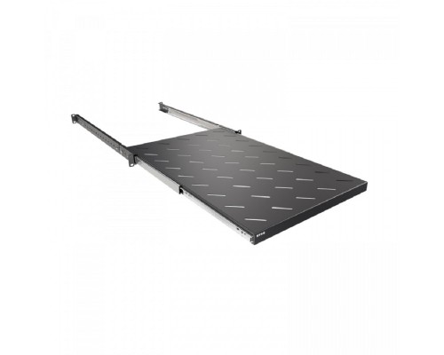 [Аксессуар] NTSS Полка выдвижная NTSS глубина 700мм, крепление 19 1U, для шкафов глубиной 1000мм, черный RAL 9005 NTSS-MSKB-FS-1000-BL