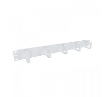 NTSS Организатор кабельный горизонтальный NTSS, крепление 19 1U, 5 колец глубиной 45мм, металл, серый RAL 7035 NTSS-HORG-1U-5(45)