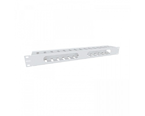 [Аксессуар] NTSS Организатор кабельный горизонтальный с крышкой NTSS, крепление 19 1U, глубиной 72мм, металл, серый RAL 7035 NTSS-HORGC-1U-(72)