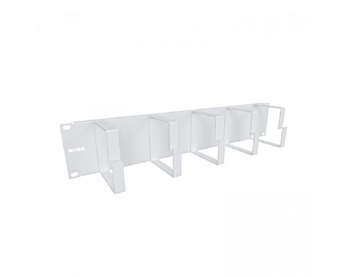 [Аксессуар] NTSS Организатор кабельный горизонтальный NTSS, крепление 19 2U, 5 колец глубиной 85мм, металл, серый RAL 7035 NTSS-HORG-2U-5(85)