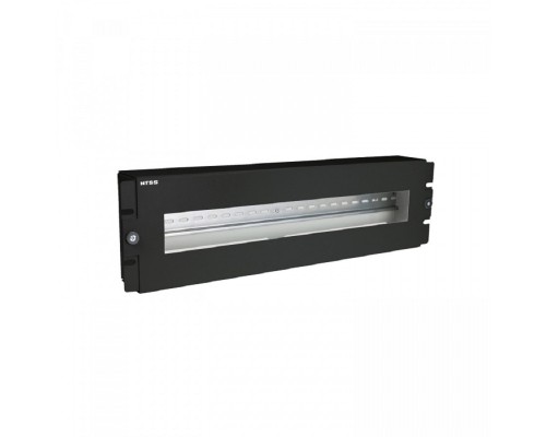 [Аксессуар] NTSS Панель с DIN-рейкой NTSS (ВРУ), с передней крышкой, крепление 19 3U, черный RAL 9005 NTSS-VRU3U-BL