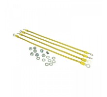 NTSS Набор NTSS кабелей заземления (набор: гайка, шайба - 8шт, проводник зазмеления 30см - 4шт) NTSS-KZ