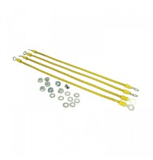 NTSS Набор NTSS кабелей заземления (набор: гайка, шайба - 8шт, проводник зазмеления 30см - 4шт) NTSS-KZ