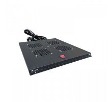 NTSS Модуль вентиляторный NTSS потолочный для шкафов серии R глубиной 800мм на 4 элемента потолочный без термостата, черный RAL 9005 NTSS-FAN4/800-BL