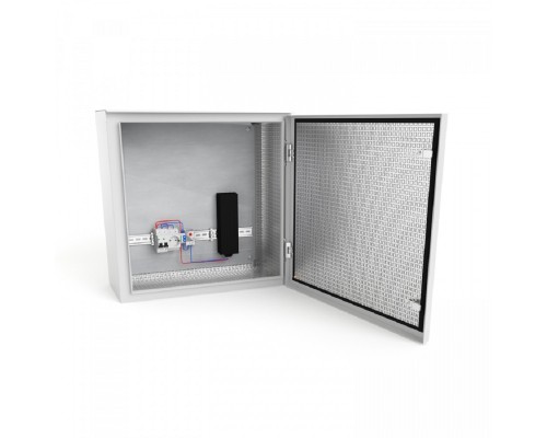 [Шкаф телекоммуникационный, стойка] NTSS Шкаф настенный климатический NTSS WT 6U (ШхВхГ) 600x400x350 мм, 4 профиля 19, с обогревом 100W, IP55, серый RAL 7035 NTSS-WT6U6035H100IP55