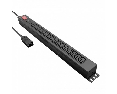 [Аксессуар] NTSS Блок распр.питания NTSS, Basic, 1ф16А, 3.7кВт, выкл. с подсв., 1 гидр.авт., (16)С13, сталь, 3м каб., вил. IEC 60320 C20 NTSS-PDU-KB2516-3C20