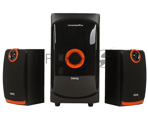 Колонки Dialog Progressive AP-200 BLACK { 2.1, 30W+2*15W RMS, USB+SD reader }