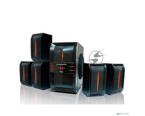 Колонки Dialog Progressive AP-540 BLACK {акустические колонки 5.1, 40W+5*12W RMS,  USB+SD reader}
