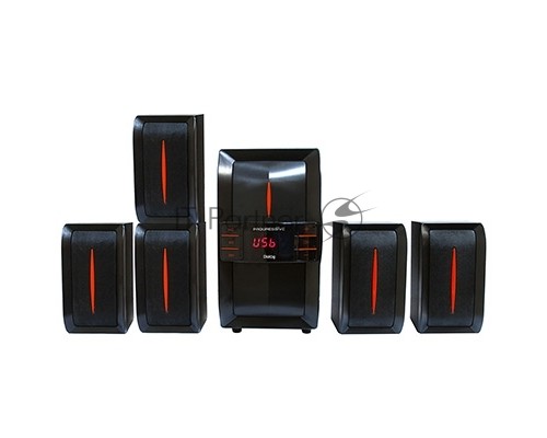 Колонки Dialog Progressive AP-540 BLACK {акустические колонки 5.1, 40W+5*12W RMS,  USB+SD reader}