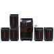 Колонки Dialog Progressive AP-540 BLACK {акустические колонки 5.1, 40W+5*12W RMS,  USB+SD reader}