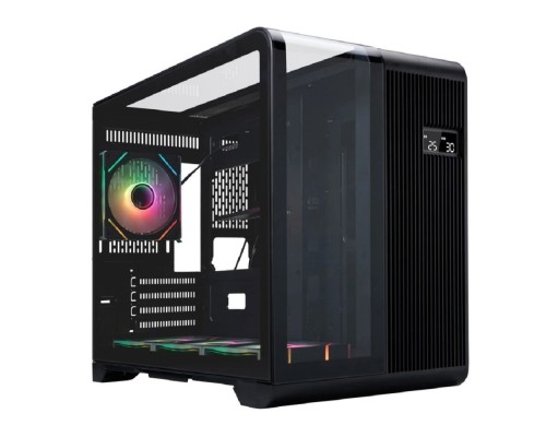 [Корпус] 1STPLAYER RT6 ARGB Black / mATX / 4x120mm ARGB fans / RT6-BK-3FC7R-1FC7