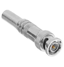 PROconnect (05-3075-4) Разъем BNC штекер под пайку с пружиной металл (универсальный) (1 шт)
