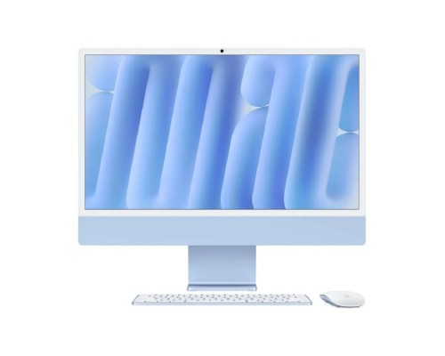 [Моноблок] Apple iMac 24-inch 2024 [MWUF3X/A] (КЛАВ.РУС.ГРАВ.) Blue 24