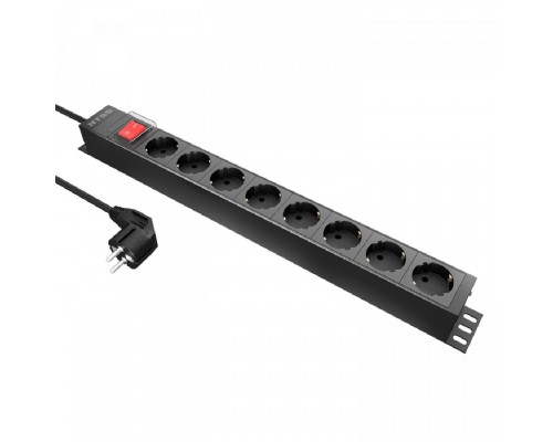 [Аксессуар] NTSS Блок распределения питания гор.размещ. 8xSchuko базовые 16A Schuko 1.8м NTSS-PDU-DA2034