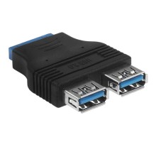 Espada Переходник с материнской платы Ei20U32, 20pin female на 2 порта USB 3.0 female (Ei20U32) (45366)