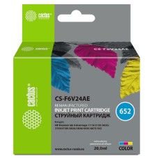 Картридж струйный Cactus CS-F6V24AE 652 многоцветный (300стр.) (200мл) для HP DeskJet Ink Advantage 1115/2135/3635