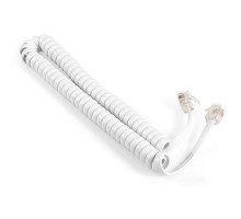 Exegate EX298649RUS Патч-корд телефонный ExeGate TC4P4C-2M-W (шнур для телефонной трубки, витой, RJ-10 (4P-4C), 2м, белый)