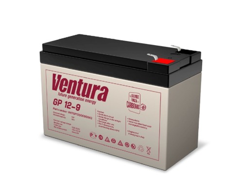 [АКБ Ventura] АКБ Ventura GP 12-9 12V/9Ah {S63 (F2), ДхШхВ 151х65х100мм, 2.55кг, срок службы 6-9 лет}