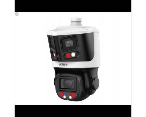 [Видеонаблюдение] DAHUA DH-SDT3E410-8P-MB-A-PV1-0280 Уличная купольная PTZ IP-видеокамера с панорамным модулем, активным сдерживанием и ИИ 1/2.8