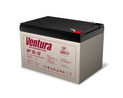 [АКБ Ventura] АКБ Ventura GP 12-12 12V/12Ah {S63 (F2), ДхШхВ 151х98х100мм, 3.45кг, срок службы 6-9 лет}