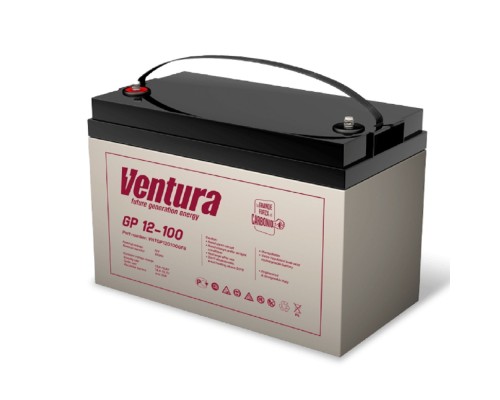 [АКБ Ventura] АКБ Ventura GP 12-100 12V/100Ah {F8, ДхШхВ 331х173х222мм, 29кг, срок службы 6-9 лет}