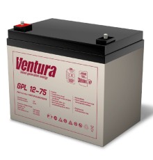 АКБ Ventura GPL 12-75   12V/79Ah {F6, ДхШхВ 260х168х216мм, 23.2кг, срок службы 12 лет}