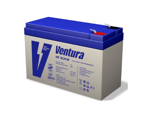 [АКБ Ventura] АКБ Ventura HR 1234W 12V/222 Вт/блок {9Ач, S63 (F2), ДхШхВ 151х65х100мм, 2.62кг, срок службы 10 лет}