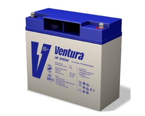 [АКБ Ventura] АКБ Ventura HR 1290W 12V/557 Вт/блок {F5 (основная)/F6, ДхШхВ 181х77х168мм, 6.3кг, срок службы 10 лет}